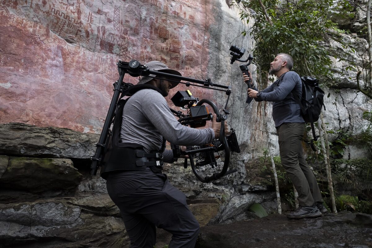Maloca Films crew filming on location
